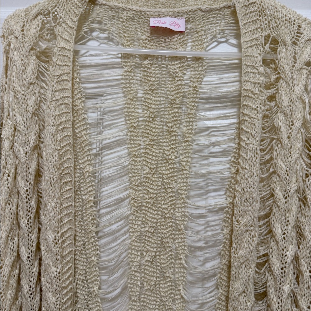 Pink Lilly Open-Knit Women's Sweater